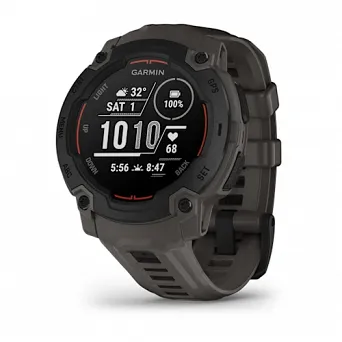 Garmin Instinct E - 45 mm, Czarny z paskiem w kolorze Charcoal [010-02933-00]