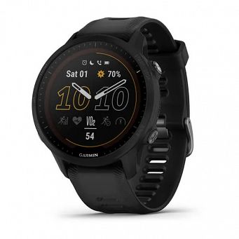 GARMIN Forerunner 955 Solar Czarny  + Mapa Topograficzna OSM 2025 [010-02638-20]