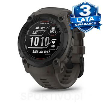 Garmin Instinct E - 40 mm, Czarny z paskiem w kolorze Charcoal [010-02932-00]